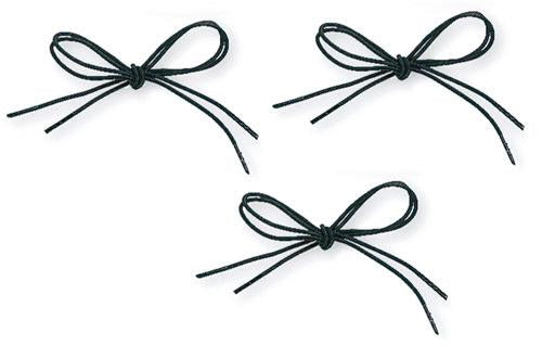 Shoe Laces Elastic Black 30  Pk/3 pr