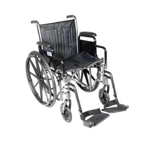 Wheelchair Econ Rem Desk Arms W/SDF  Dual Axle 18