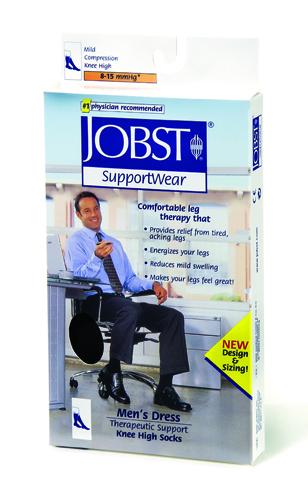 Jobst For Men 8-15 Over-The-Calf Sock Navy X-Lg