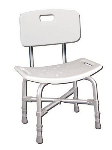 Bath Bench - Heavy Duty With Back  Bariatric (Assembled)