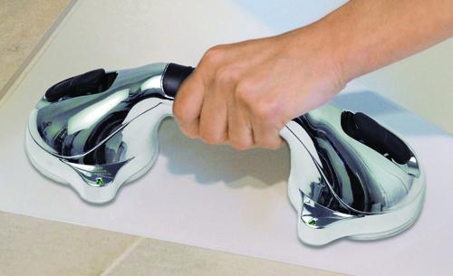 Super Grip Chrome w/Indicator Suction Handle  12