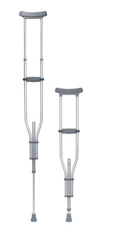 Universal Aluminum Crutches w/Accessories  KD  Pair