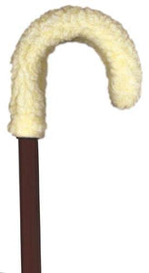 Fleece Cane Grip Curved Handle