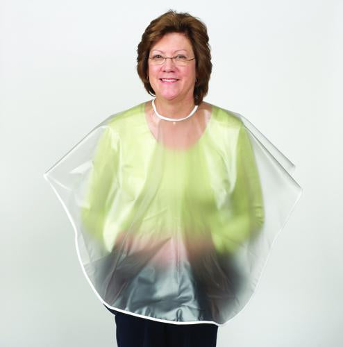 Shampoo Cape  Clear Vinyl