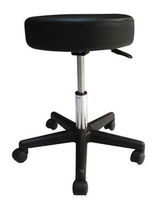 Pneumatic Doctors Stool W/O Back W/O Foot Ring  Black