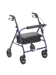 Bariatric Rollator w/8  Wheels Red