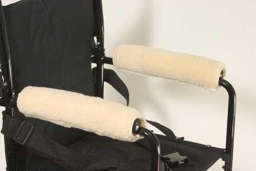 Wheelchair Armrests  Fleece Pair  for Full Arms 14  -15