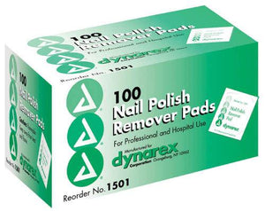 Nail Polish Remover Pads Box/100