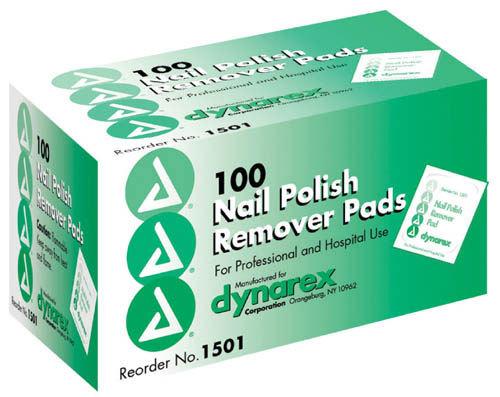 Nail Polish Remover Pads Box/100