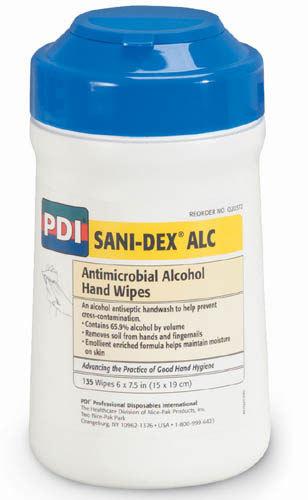 Sani-Dex Antimicrobial Hand Wipes-Tub/135