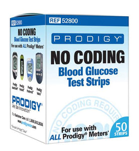 Prodigy Preferred Blood Glucose No Coding Strips Bx/50