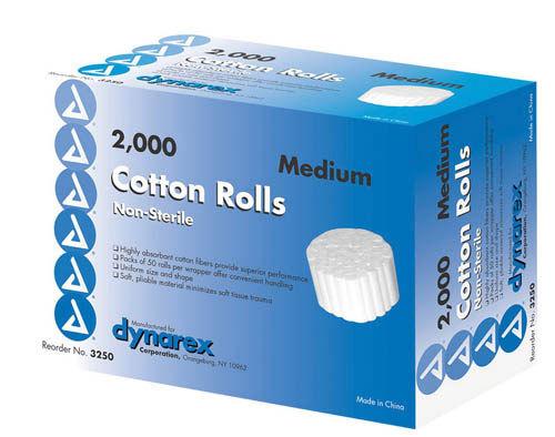 Cotton Roll Non Sterile 1/5  x 3/8  Bx/2000