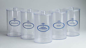 Sundry Jars- Plastic Labeled Set/5