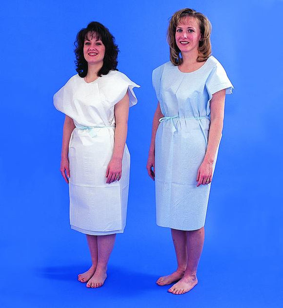 Paper Patient Exam Gowns- Blue Bx/50