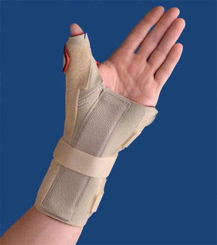 Carpal Tunnel Brace w/Thumb Spica  Right  Beige  Medium