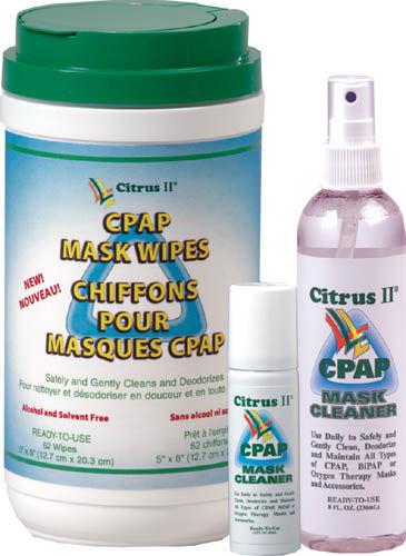 Citrus II CPAP Mask Cleaner Wipes  Tub/62