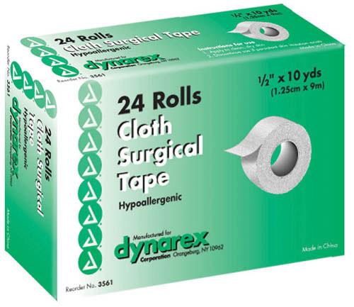 Surgical Tape  Silk  Cloth 3  x 10 Yds.  Bx/4