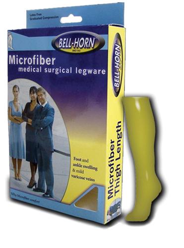 Microfiber C/T Knee Stockings Large  20-30 mmHg  Beige