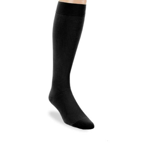 Microfiber C/T Knee Stockings Large  20 - 30 mmHg  Black