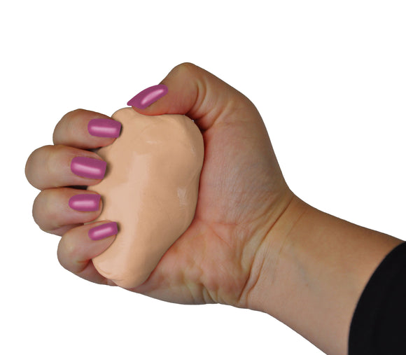 Squeeze 4 Strength 6oz Md Soft Hand Therapy Putty Dark Beige