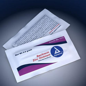 Bacitracin Zinc Ointment 0.9 gram Foil Pack  Box/ 144