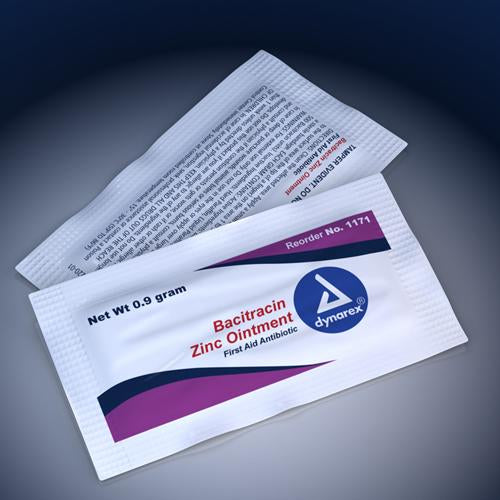 Bacitracin Zinc Ointment 0.9 gram Foil Pack  Box/ 144