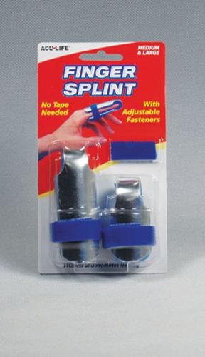 Velcro Finger Splint 2-Pack Fold-Over (1-2  & 1-3 )