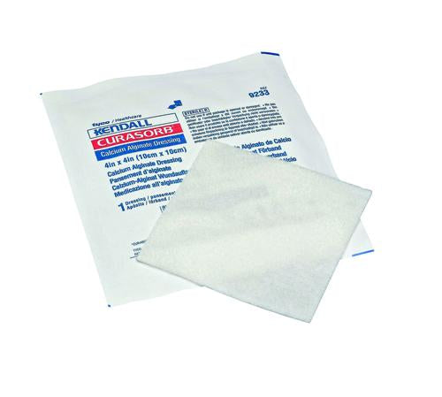 Curasorb Calcium Alginate Dressing 3 3/4  X 3 3/4  Bx/10