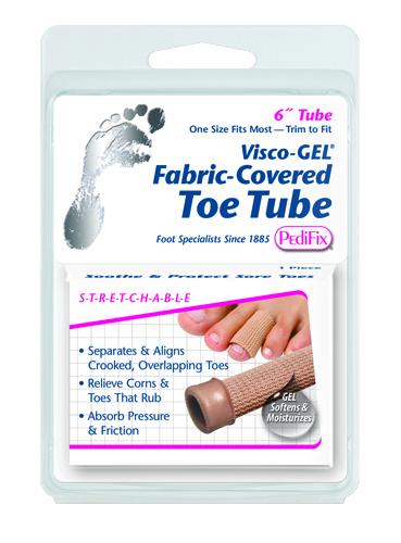 Visco-GEL Fabric-Covered Toe Tube  Small