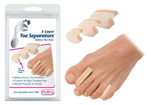 3-Layer Toe Separators Small  Pk/6
