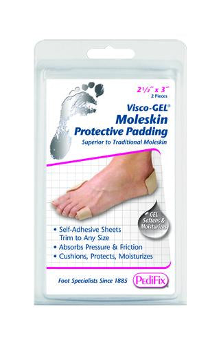 Visco Gel Moleskin 2 per Pack 2 1/2  x 3