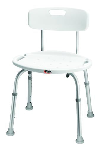 Bath & Shower Seat Adj w/Back (Retail)