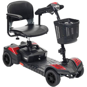 Spitfire Scout 4  (4-Wheel) Red/Blue Compact Scooter