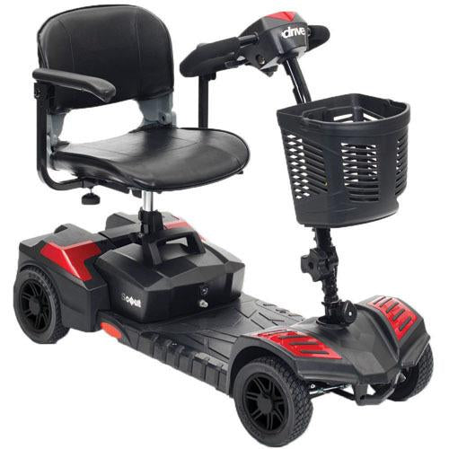 Spitfire Scout 4  (4-Wheel) Red/Blue Compact Scooter