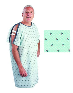 Patient I.V. Gown Geometric Print