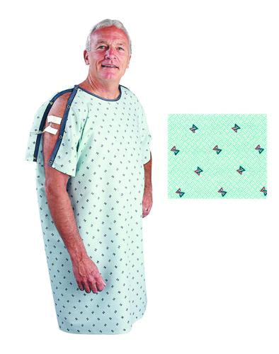 Patient I.V. Gown Geometric Print