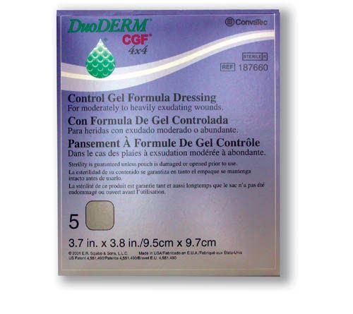 Duoderm Gcf Control Gel Formula Dressing 4  X 4  Bx/5